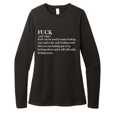 Definition Of F*ck Womens CVC Long Sleeve Shirt