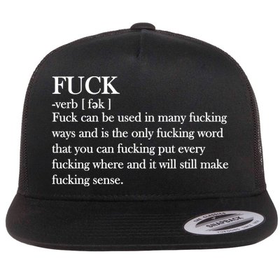 Definition Of F*ck Flatbill Hat