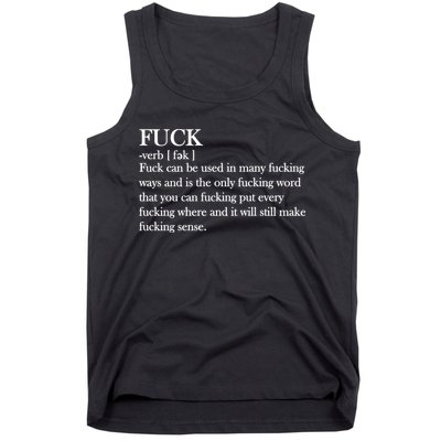 Definition Of F*ck Tank Top