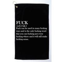 Definition Of F*ck Golf Towel