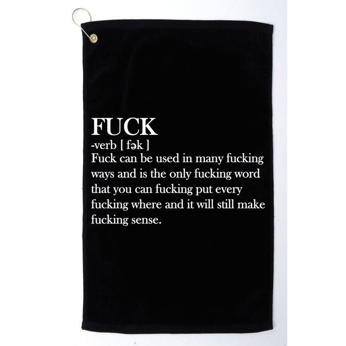 Definition Of F*ck Golf Towel