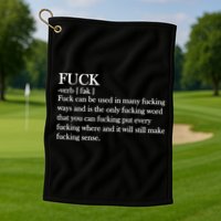 Definition Of F*ck Golf Towel