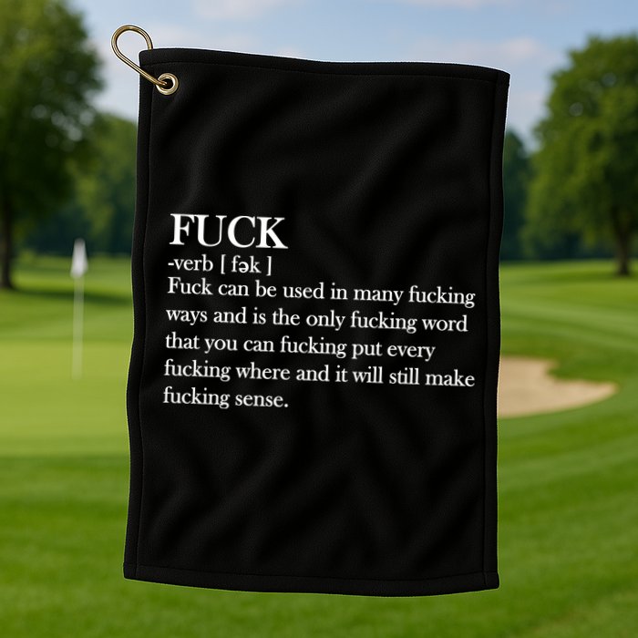 Definition Of F*ck Golf Towel