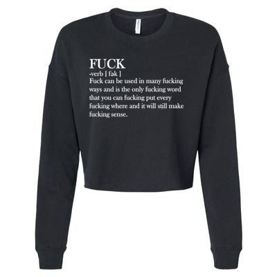 Definition Of F*ck Cropped Pullover Crew