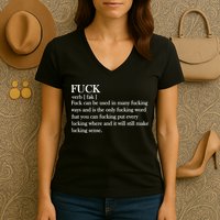 Definition Of F*ck Women's V-Neck T-Shirt