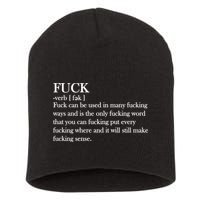 Definition Of F*ck Short Acrylic Beanie