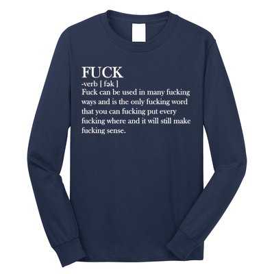 Definition Of F*ck Long Sleeve Shirt