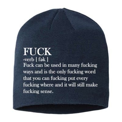 Definition Of F*ck Sustainable Beanie