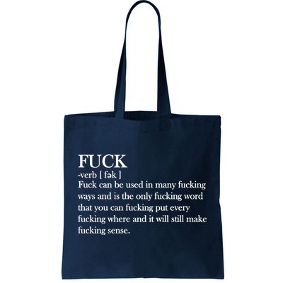 Definition Of F*ck Tote Bag