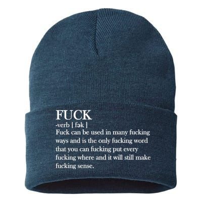 Definition Of F*ck Sustainable Knit Beanie