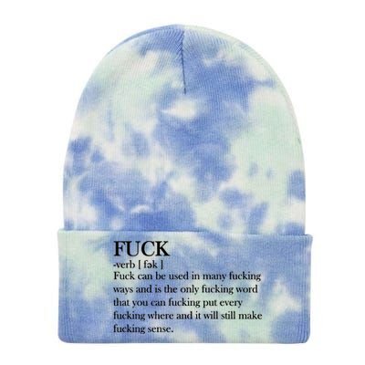 Definition Of F*ck Tie Dye 12in Knit Beanie