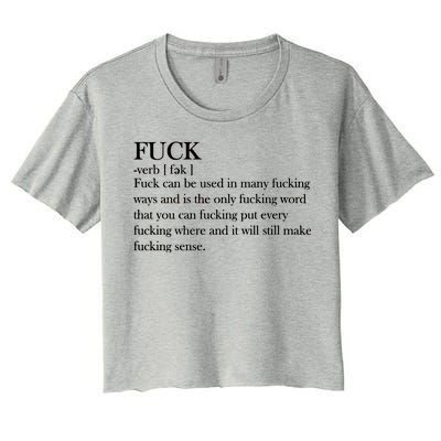 Definition Of F*ck Women's Crop Top Tee