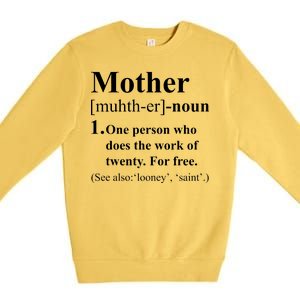 Definition Of Mother Premium Crewneck Sweatshirt