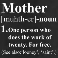 Definition Of Mother 7 Panel Mesh Trucker Snapback Hat