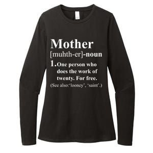 Definition Of Mother Womens CVC Long Sleeve Shirt