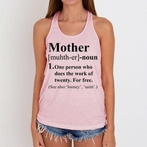 Definition Of Mother Women's Knotted Racerback Tank