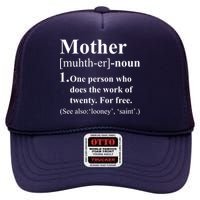 Definition Of Mother High Crown Mesh Back Trucker Hat