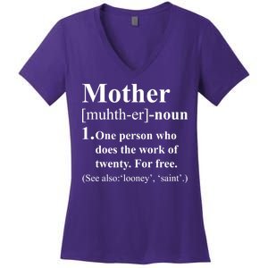 Definition Of Mother Women's V-Neck T-Shirt