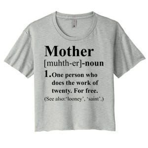 Definition Of Mother Women's Crop Top Tee