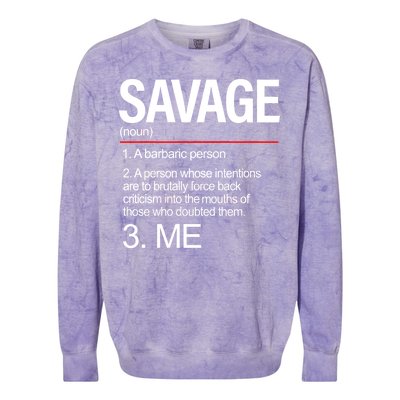 Definition Of Savage Colorblast Crewneck Sweatshirt