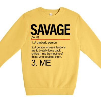 Definition Of Savage Premium Crewneck Sweatshirt