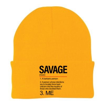 Definition Of Savage Knit Cap Winter Beanie