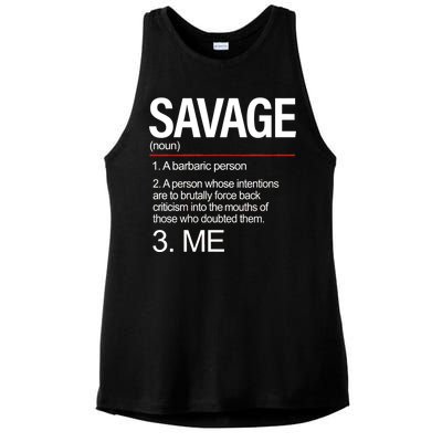 Definition Of Savage Ladies PosiCharge Tri-Blend Wicking Tank