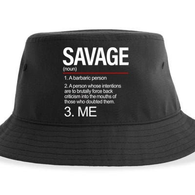 Definition Of Savage Sustainable Bucket Hat