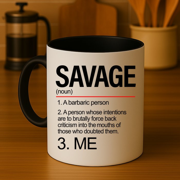 Definition Of Savage Mug