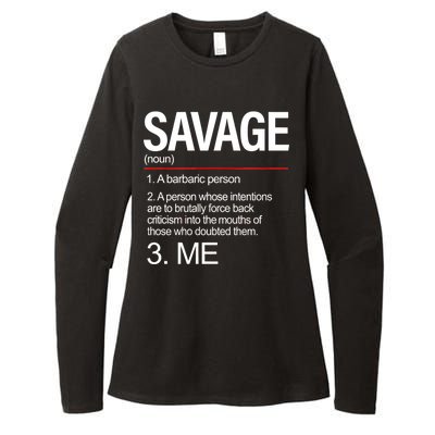 Definition Of Savage Womens CVC Long Sleeve Shirt