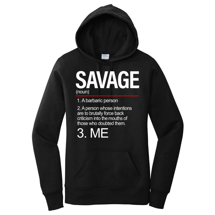 Definition Of Savage Women's Pullover Hoodie