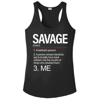 Definition Of Savage Ladies PosiCharge Competitor Racerback Tank