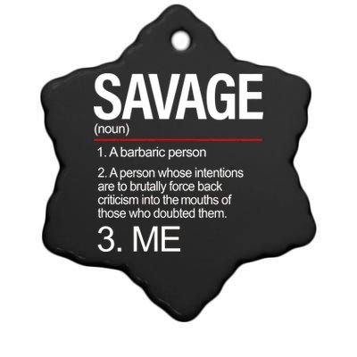 Definition Of Savage Ceramic Star Ornament