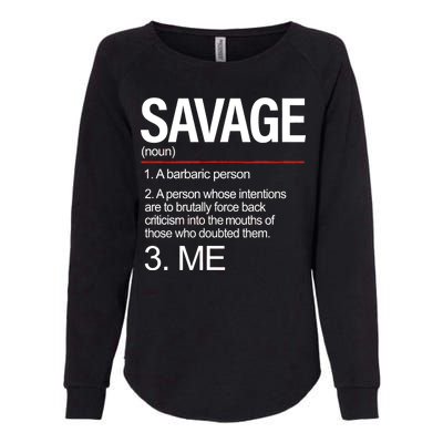 Definition Of Savage Womens California Wash Sweatshirt