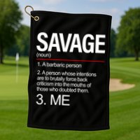 Definition Of Savage Golf Towel