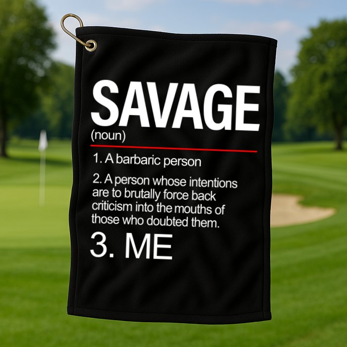 Definition Of Savage Golf Towel