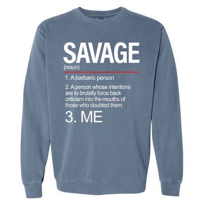 Definition Of Savage Garment-Dyed Sweatshirt