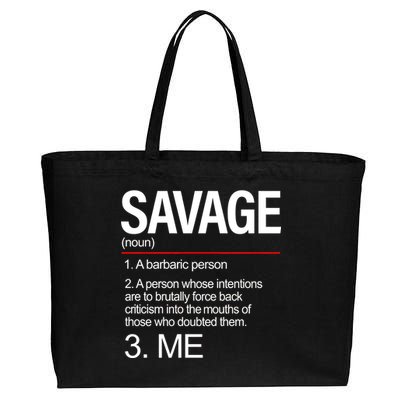 Definition Of Savage Cotton Canvas Jumbo Tote