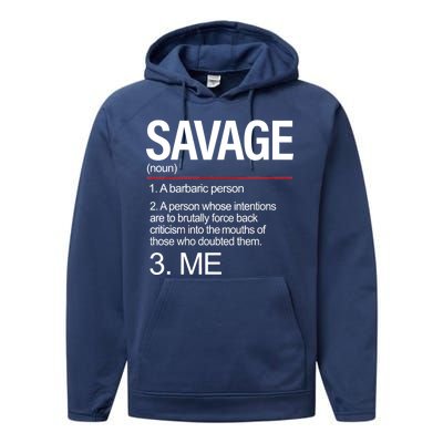 Definition Of Savage Performance Fleece Hoodie