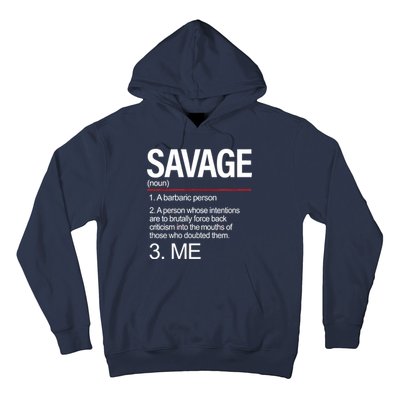 Definition Of Savage Hoodie