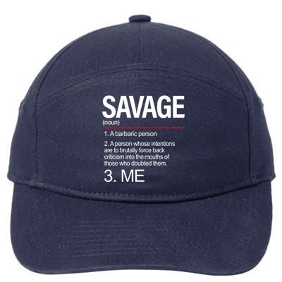 Definition Of Savage 7-Panel Snapback Hat