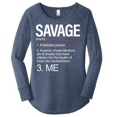 Definition Of Savage Women's Perfect Tri Tunic Long Sleeve Shirt