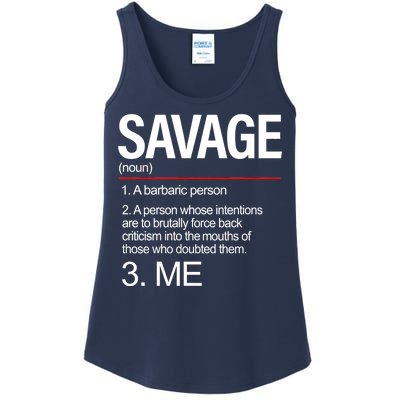 Definition Of Savage Ladies Essential Tank