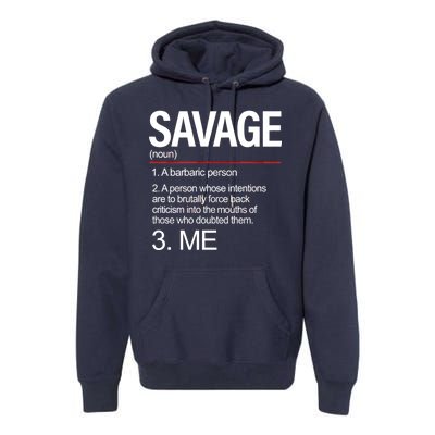 Definition Of Savage Premium Hoodie