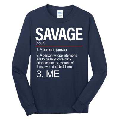 Definition Of Savage Tall Long Sleeve T-Shirt