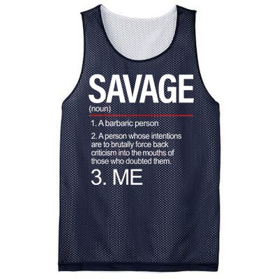 Definition Of Savage Mesh Reversible Basketball Jersey Tank