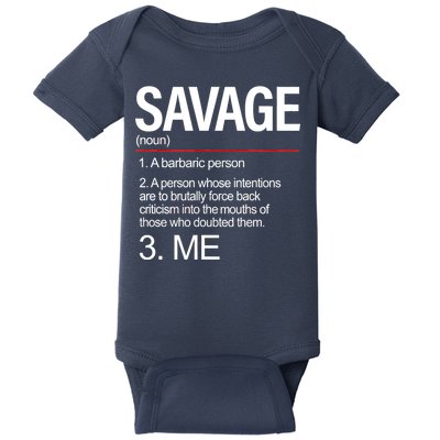 Definition Of Savage Baby Bodysuit