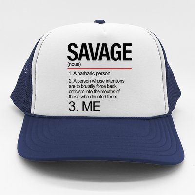 Definition Of Savage Trucker Hat