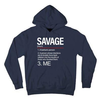 Definition Of Savage Tall Hoodie