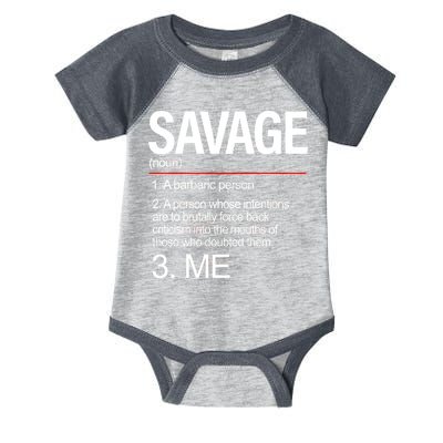 Definition Of Savage Infant Baby Jersey Bodysuit